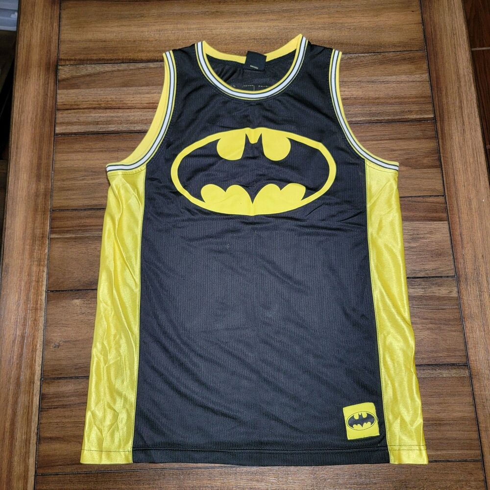 Batman Tank Jersey Black w/ Yellow Trim - Size M